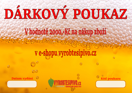 Dárkový poukaz v hodnotě 2000,-Kč