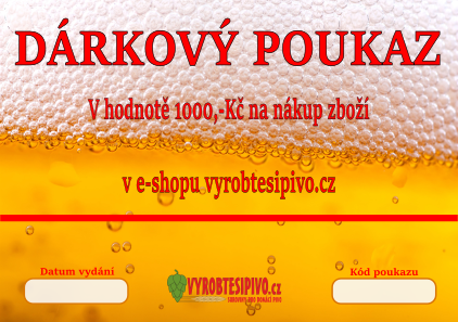 Dárkový poukaz v hodnotě 1000,-Kč