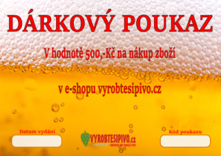 Dárkový poukaz v hodnotě 500,-Kč